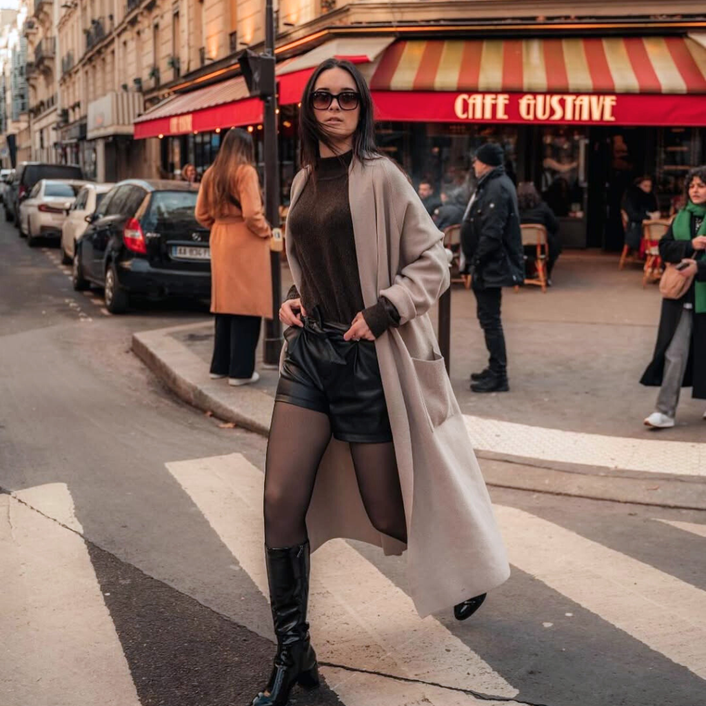 Collant Polaire Effet Transparent